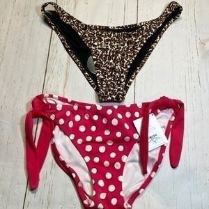 Victoria’s Secret and Lulus woman’s bikini bottoms. Bundle two. Size M.